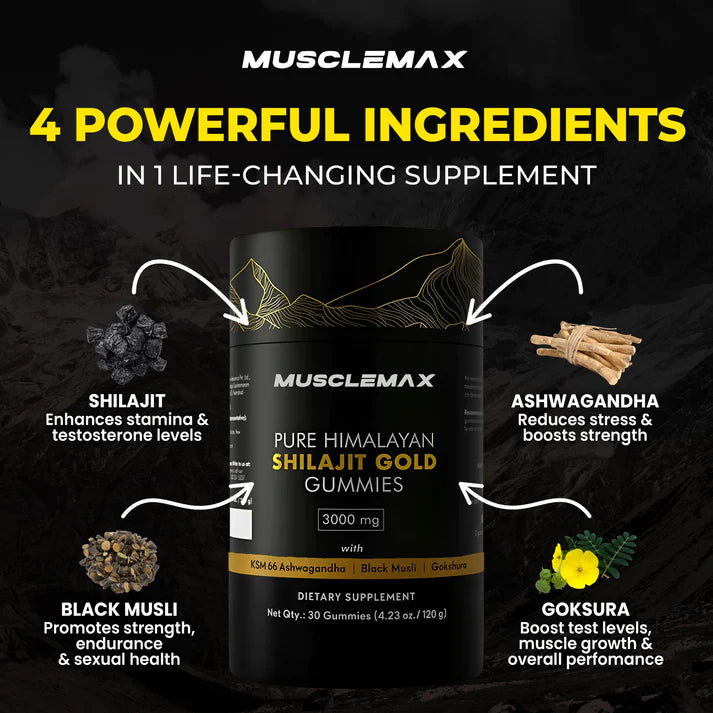 Gomas MuscleMax™ Pure Shilajit