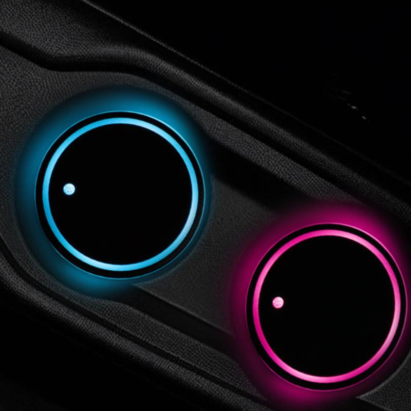 Conjunto de 2 luzes LED para garrafas de carro