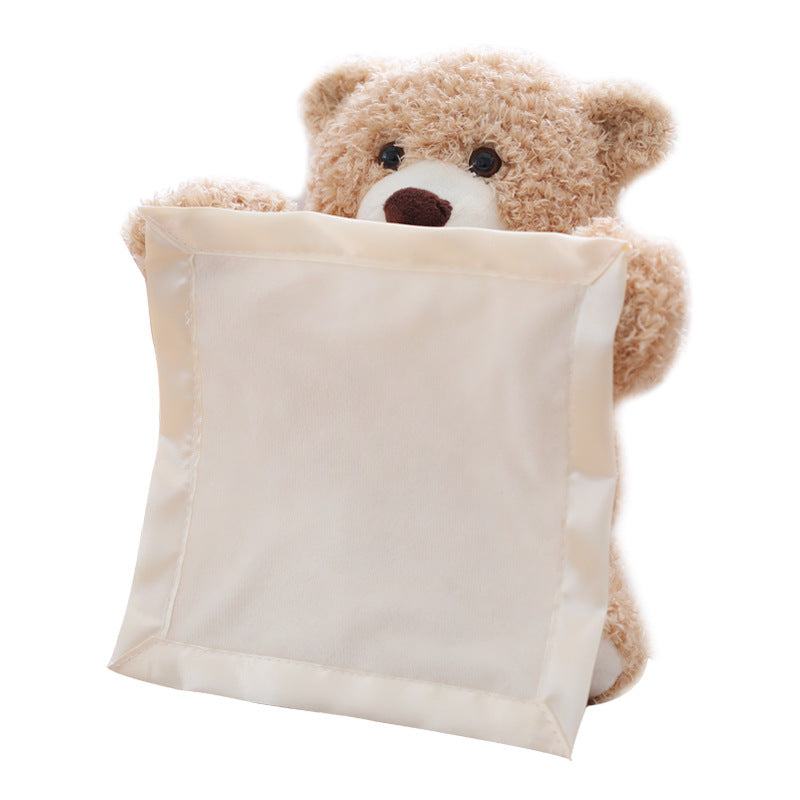 Peluche de urso esconde-esconde